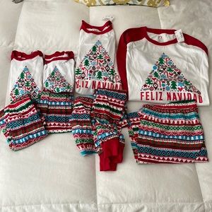 Bundle of Christmas pajamas lot of 4